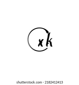 XK fashion initial logo concept in high quality professional design that will print well across any print media