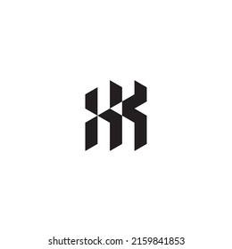XK initial logo letters in high quality professional design that will print well across any print media
