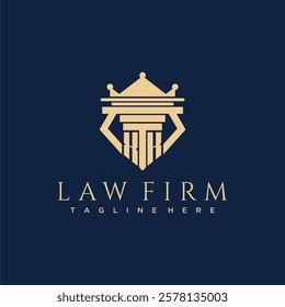 XK initial monogram logo for lawfirm vector design