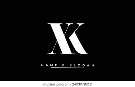 XK, KX Abstract Letters Logo Monogram