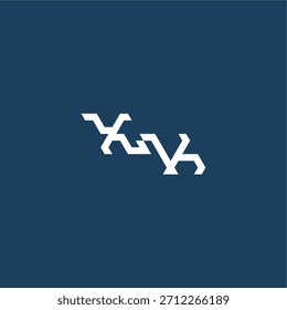 Logotipo moderno del monograma del estilo del techno minimalista del diseño inicial del concepto del esport de la letra de XK