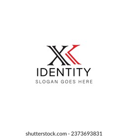 XK letter logo creative design with vector graphic XK simple and modern logo