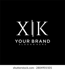 XK letter monogram logo with bussines style dsign
