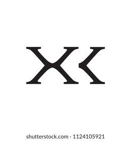XK logo letter vector design