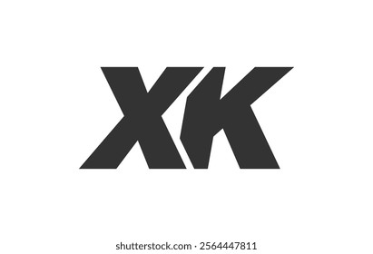 XK Techno Editable Font Logo For Corporate Branding. Bold, Futuristic Design With Unique Typographic Ideas. Minimal Custom Type And Dynamic Letter Variations For Promotion, Printing, And Book Titles