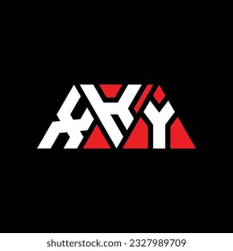 Diseño del logotipo de la letra del triángulo XKY con forma de triángulo. Monograma de diseño del logotipo del triángulo XKY. Plantilla de logotipo vectorial de triángulo XKY con color rojo. Logotipo triangular XKY Diseño sencillo, elegante y lujoso.