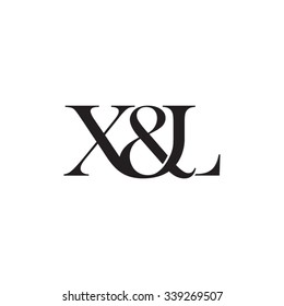 X&L Initial logo. Ampersand monogram logo