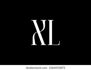 XL  letter logo design and grapic design 