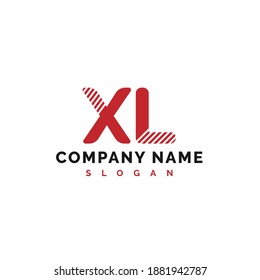 Diseño del logotipo de la letra XL. Ilustración del vector con el logotipo de la letra XL - Vector