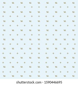 xl letter pattern design with star