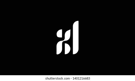 XL logo design template vector illustration minimal design