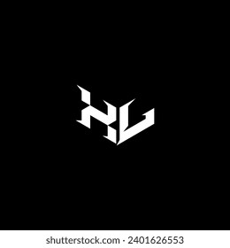 XL Premium emblem logo initial esport and gaming design concept