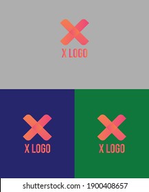 X-Letter Logo- X Logo With Gradient