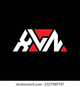 XLN triangle letter logo design with triangle shape. XLN triangle logo design monogram. XLN triangle vector logo template with red color. XLN triangular logo Simple, Elegant, and Luxurious design.