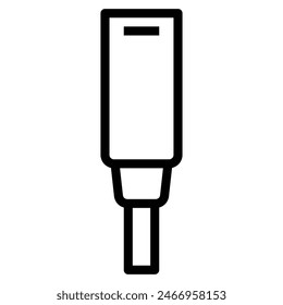 Ilustración vectorial de línea de iconos xlr

