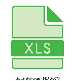 xls document icon. Download file illustration. file format icon
