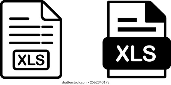 "XLS Document Icon - Modern File Format Representation"