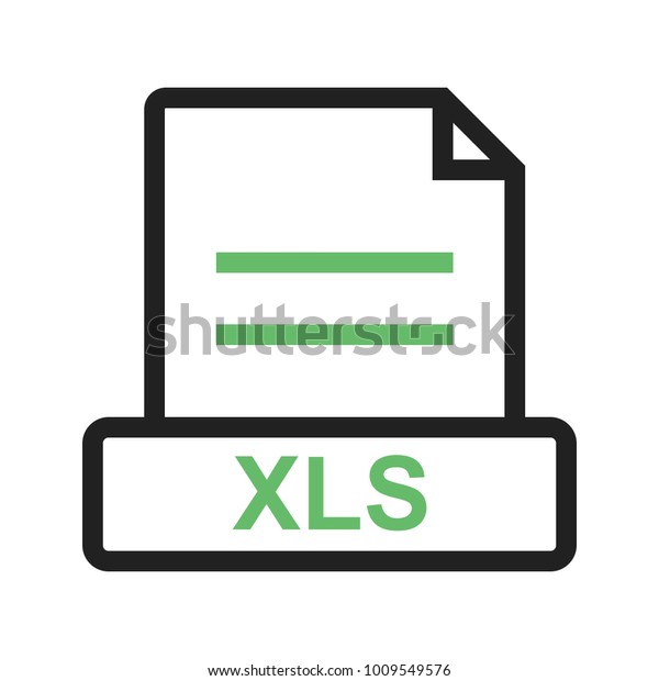 Xls File Excel のベクター画像素材 ロイヤリティフリー 1009549576