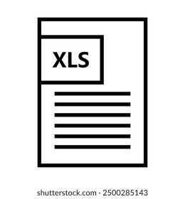 Xls-Dateisymbol auf Hintergrund