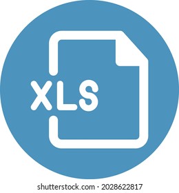 Xls file Isolated Vector icon which can easily modify or edit

