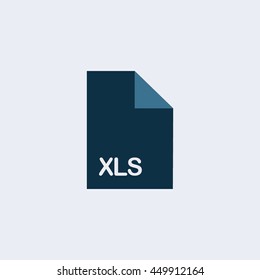 XLS Icon, XLS file icon,extension icon, file icon, format icon