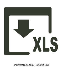 XLS icon illustration isolated vector sign symbol