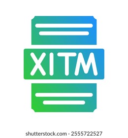 Xltm iconic design with gradient color effects for spreadsheet files