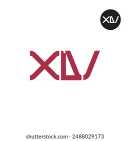 XLV Logo Letter Monogram Design