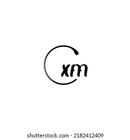 XM fashion initial logo concept in high quality professional design that will print well across any print media