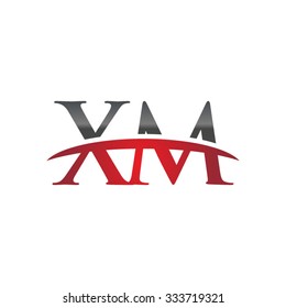 XM initial company red swoosh logo