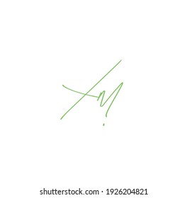 Xm originale Handschrift elegantes Logo Design