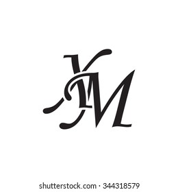 XM initial monogram logo