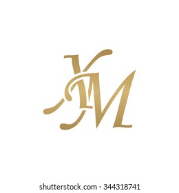 XM initial monogram logo