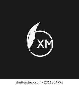 XM initials lawyer logo image logo vector