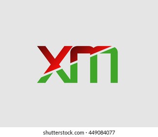 XM letter initial company M logo
