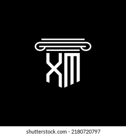 XM letter logo creative design with vector graphic