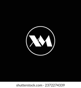 XM letter logo creative design with vector graphic XM simple and modern logo