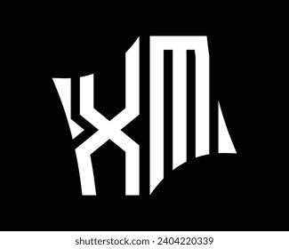 XM Brief Logo Design Vektorkunst.