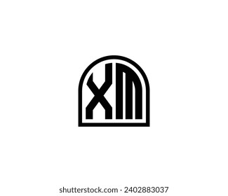 Plantilla de vector de diseño de logotipo de XM