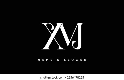 XM,  MX  Abstract  Letters  Logo  Monogram