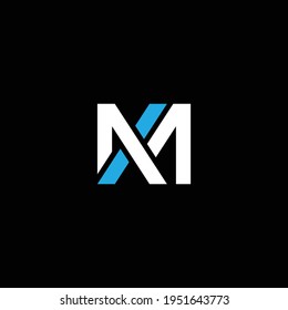 XM or MX abstract outstanding professional business awesome artistic branding company different colors illustration logo