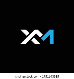 XM or MX abstract outstanding professional business awesome artistic branding company different colors illustration logo