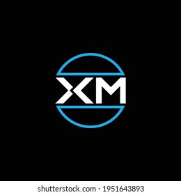 XM or MX abstract outstanding professional business awesome artistic branding company different colors illustration logo