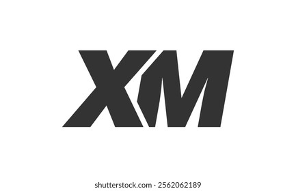 XM Techno Editable Font Logo For Corporate Branding. Bold, Futuristic Design With Unique Typographic Ideas. Minimal Custom Type And Dynamic Letter Variations For Promotion, Printing, And Book Titles