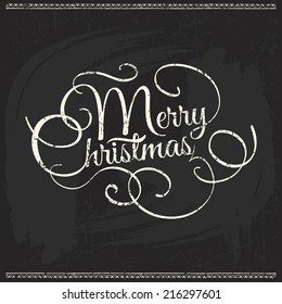 xmas antique chalk script tag on a chalkboard laughing classic vacation star wintertime scene new formal xmas celebration grinning old-fashioned traditional letterhead medal invite invitation welcome