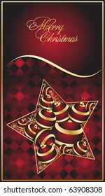 xmas background with decorative balls