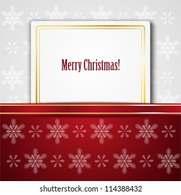 Xmas background with paper banner