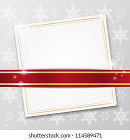 Xmas background with paper banner