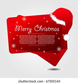 xmas background with  santa hat