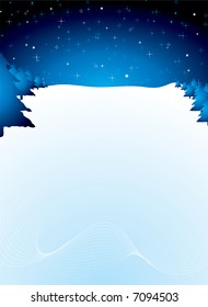 escena de fondo de navidad en azul con espacio de copia y deriva de nieve